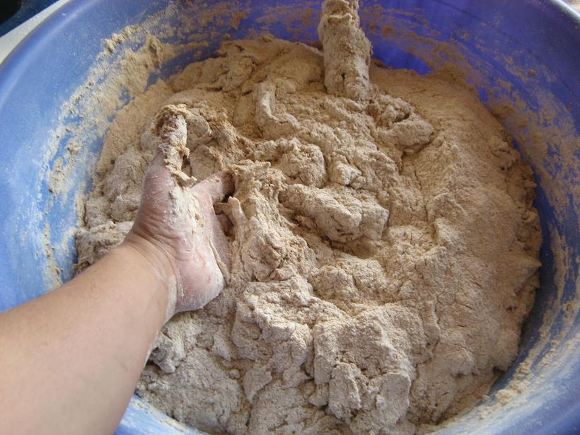 Amasando el pan